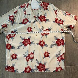 Tommy Bahama Hawaiian Shirt 100% Silk XXL Big & Tall